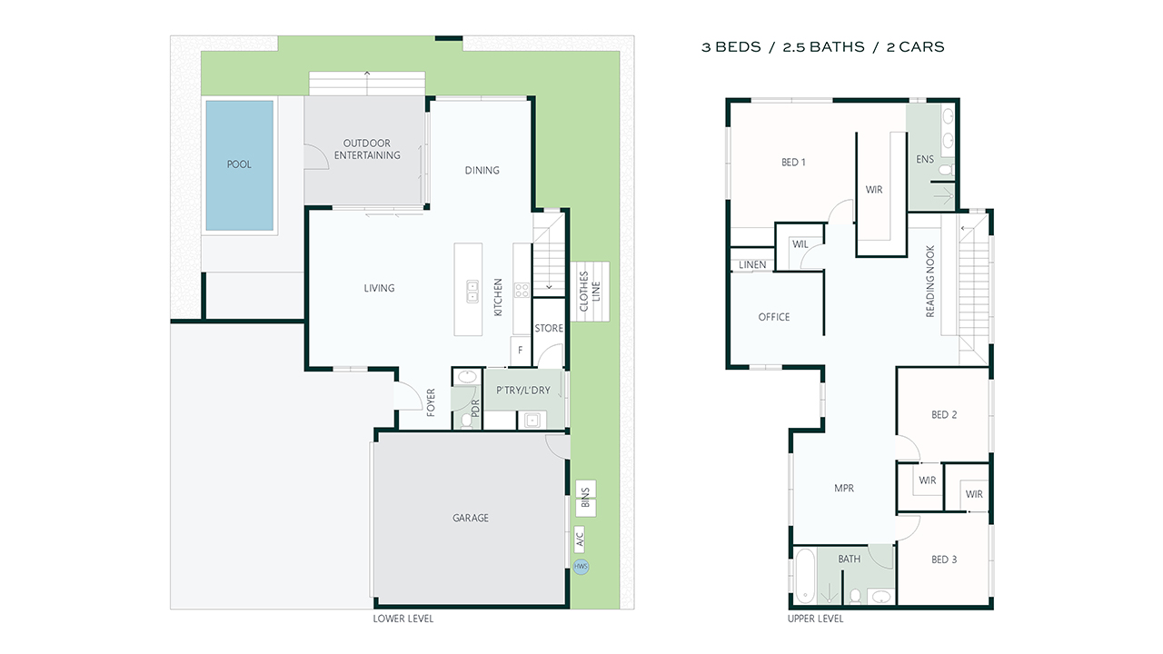 Floor Plan with Site Plan sample